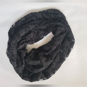 3 For $12 Very Nice Rampage Black Lace Flower Print Scarf Wrap